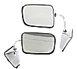 Driver and Passenger Side Mirror, Manual Adjust, Non-Heated, Manual Folding, Chrome, No Signal Light, No Memory, No Puddle Light, No Auto-Dimming, No Blind Spot Feature