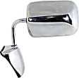 Driver and Passenger Side Mirror, Manual Adjust, Non-Heated, Manual Folding, Chrome, No Signal Light, No Memory, No Puddle Light, No Auto-Dimming, No Blind Spot Feature