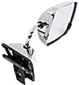 Driver and Passenger Side Mirror, Manual Adjust, Non-Heated, Manual Folding, Chrome, No Signal Light, No Memory, No Puddle Light, No Auto-Dimming, No Blind Spot Feature