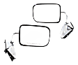 Driver and Passenger Side Mirror, Power Adjust, Non-Heated, Manual Folding, Chrome, No Signal Light, No Memory, No Puddle Light, No Auto-Dimming, No Blind Spot Feature