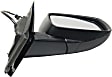 2018 Dodge Journey GT - Driver and Passenger Side Mirror, Power Adjust, Heated, Textured Black, Manual Folding, No Signal Light, No Blind Spot Feature, No Memory, No Puddle Light, No Auto-Dimming