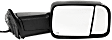 Driver and Passenger Side Towing Mirror, Power Adjust, Heated, Manual Folding, Textured Black, In-housing Signal Light, No Memory, With Puddle Light, No Auto-Dimming, No Blind Spot Feature
