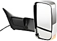 2012 Ram 2500 - Driver and Passenger Side Towing Mirror, Power Adjust, Heated, Chrome, Manual Folding, In-housing Signal Light, No Blind Spot Feature, With Memory, With Puddle Light, No Auto-Dimming, Standard Cab Pickup