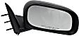 Driver and Passenger Side Mirrors, Manual Adjust, Manual Folding, Non-Heated, Textured Black, No Signal Light, No Memory, No Puddle Light, No Auto-Dimming