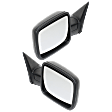Driver and Passenger Side Mirror, Power Adjust, Heated, Manual Folding, Textured Black, No Signal Light, No Memory, No Puddle Light, No Auto-Dimming, No Blind Spot Feature
