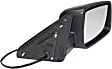 Driver and Passenger Side Mirror, Power Adjust, Heated, Manual Folding, Textured Black, No Signal Light, No Memory, No Puddle Light, No Auto-Dimming, No Blind Spot Feature