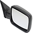 Driver and Passenger Side Mirror, Power Adjust, Heated, Manual Folding, Textured Black, No Signal Light, No Memory, No Puddle Light, No Auto-Dimming, No Blind Spot Feature