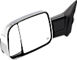 Towing Mirror, Power Adjust, Heated, Manual Folding, Chrome, In-housing Signal Light, With Memory, With Puddle Light, No Auto-Dim, With Blind Spot Glass