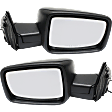 Driver and Passenger Side Mirror, Manual Adjust, Non-Heated, Manual Folding, Textured Black, No Signal Light, No Memory, No Puddle Light, No Auto-Dimming, No Blind Spot Feature