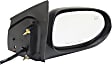Driver and Passenger Side Mirrors, Power Adjust, Non-Folding, Heated, Textured Black, No Signal Light, No Memory, No Puddle Light, No Auto-Dimming, No Blind Spot Feature