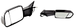 Towing Mirror, Power Adjust, Heated, Manual Folding, Textured Black, In-housing Signal Light, No Memory, With Puddle Light, No Auto-Dim, With Blind Spot Glass