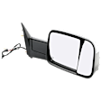 Towing Mirror, Power Adjust, Heated, Manual Folding, Textured Black, In-housing Signal Light, No Memory, With Puddle Light, No Auto-Dim, With Blind Spot Glass