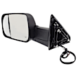 Towing Mirror, Power Adjust, Heated, Manual Folding, Textured Black, In-housing Signal Light, No Memory, With Puddle Light, No Auto-Dim, With Blind Spot Glass