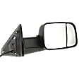 Driver and Passenger Side Towing Mirror, Power, Manual Folding, Heated, Textured Black, In-housing Signal Light, No Memory, With Puddle Light, No Auto-Dimming, With Blind Spot Glass