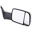 Towing Mirror, Manual Adjust, Non-Heated, Manual Folding, Textured Black, No Signal Light, No Memory, No Puddle Light, No Auto-Dim, With Blind Spot Glass