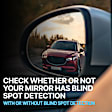 Driver and Passenger Side Towing Mirror, Manual Adjust, Non-Heated, Manual Folding, Textured Black, No Signal Light, Without Memory Recall, No Puddle Light, No Auto-Dimming, With Blind Spot Glass