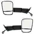 Driver and Passenger Side Towing Mirrors, Power, Heated, Manual Folding, Chrome, In-housing Signal Light, With Memory, With Puddle Light, With Blind Spot Glass, With Temperature Sensor