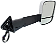 Driver and Passenger Side Towing Mirrors, Power, Heated, Manual Folding, Chrome, In-housing Signal Light, With Memory, With Puddle Light, With Blind Spot Glass, With Temperature Sensor