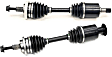 2007 Mercedes Benz C280 - Front, Driver and Passenger Side Axle Assembly, New, 3.0L 6Cyl