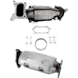 Front and Rear Catalytic Converter, 2.4L, 4Cyl, Federal EPA Standard, 46-State Legal (Cannot ship to CA, CO, NY or ME), Sedan, Direct Fit