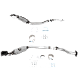 Driver and Passenger Side Catalytic Converters, 3.6L Engine, Federal EPA Standard, 46-State Legal (Cannot ship to CA, CO, NY or ME), with Gasket