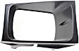 Driver and Passenger Side Headlight Door Headlight Door, Painted-Black and Silver