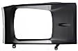 Driver and Passenger Side Headlight Door Headlight Door, Painted-Black and Silver