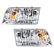 Driver and Passenger Side Halogen Headlight, With bulb(s), OE Replacement