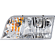 Driver and Passenger Side Halogen Headlight, With bulb(s), OE Replacement