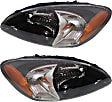 Driver and Passenger Side Halogen Headlight, Without bulb(s), OE Replacement