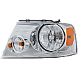 2007 Ford F-150 XL 6 Cyl 4.2L - Driver and Passenger Side Halogen Headlight, With bulb(s), OE Replacement