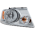 2007 Ford F-150 XL 6 Cyl 4.2L - Driver and Passenger Side Halogen Headlight, With bulb(s), OE Replacement