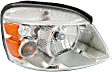 Driver and Passenger Side Halogen Headlight, With bulb(s), OE Replacement