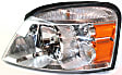 Driver and Passenger Side Halogen Headlight, With bulb(s), OE Replacement