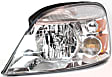 Driver and Passenger Side Halogen Headlight, With bulb(s), OE Replacement