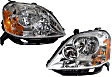 2005-2007 Ford Five Hundred - Driver and Passenger Side Halogen Headlight, With bulb(s), OE Replacement