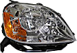 2005-2007 Ford Five Hundred - Driver and Passenger Side Halogen Headlight, With bulb(s), OE Replacement