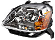 2005-2007 Ford Five Hundred - Driver and Passenger Side Halogen Headlight, With bulb(s), OE Replacement