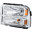 Driver and Passenger Side Halogen Headlight, With bulb(s), OE Replacement