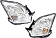 Driver and Passenger Side Halogen Headlight, With bulb(s), OE Replacement