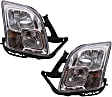 Driver and Passenger Side Halogen Headlight, With bulb(s), OE Replacement, CAPA Certified