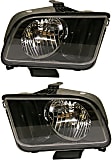 2006 Ford Mustang - Driver and Passenger Side Halogen Headlight, With bulb(s), OE Replacement, Convertible