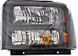 Driver and Passenger Side Halogen Headlight, With bulb(s), OE Replacement