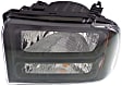Driver and Passenger Side Halogen Headlight, With bulb(s), OE Replacement