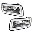 Front, Driver and Passenger Side Fog Lights, with Bulbs, Halogen, without Mounting Bracket