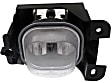 Front, Driver and Passenger Side Fog Lights, With Bulb(s), Halogen