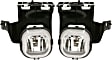 Front, Driver and Passenger Side Fog Lights, With Bulb(s), Halogen