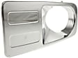 Front, Driver and Passenger Side Fog Light Trims, Chrome