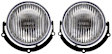 Front, Driver and Passenger Side Fog Lights, With Bulb(s), Halogen