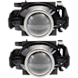 Front, Driver and Passenger Side Fog Lights, With Bulb(s), Halogen, CAPA CERTIFIED